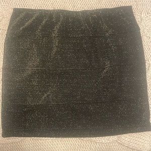 Black with gold specks pencil skirt